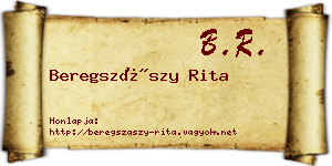 Beregszászy Rita névjegykártya